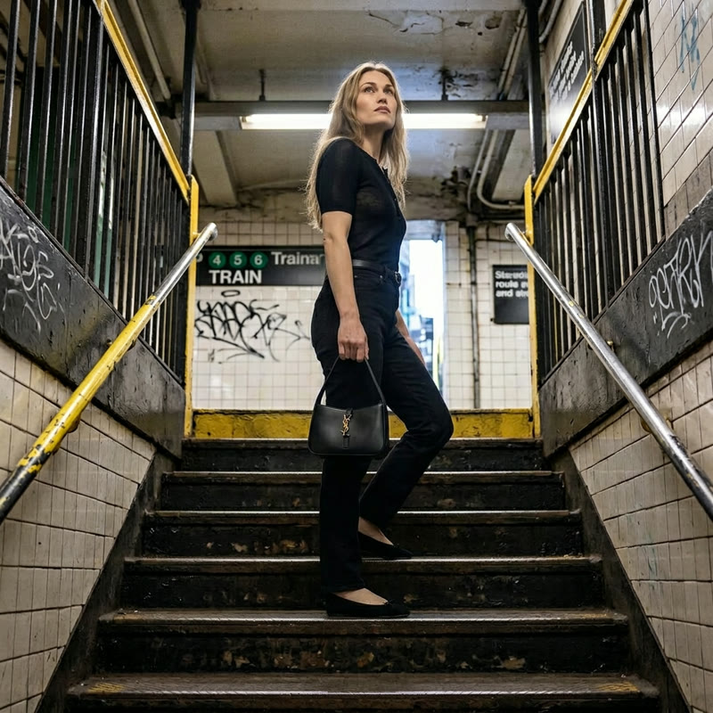 Subway stairs